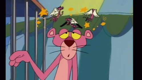Dizzy Seeing Stars GIF - Dizzy Seeing Stars Pink Panther GIFs