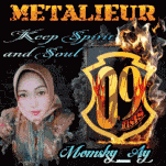 metaleur keep spirit and soul is written on a poster