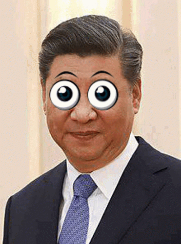 Xi Jinping Googly Eyes GIF - Xi Jinping Googly Eyes Blinking GIFs