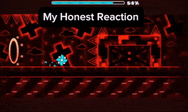 a screenshot of a video game with the words " my honest reaction " at the top