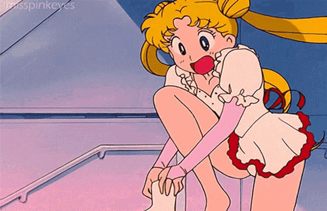 a cartoon drawing of a girl with the words misspinkeyes below her