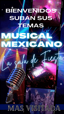 a poster that says bienvenidos suban sus temas musical mexicano la sala de fiesta