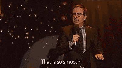 a man playing a saxophone and another man playing a piano with the words that is so smooth behind them