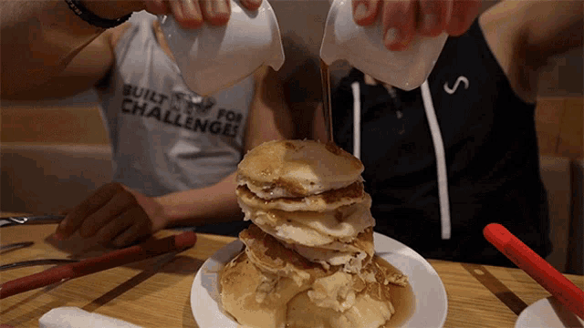 Pouring Syrup Brandon William GIF - Pouring Syrup Brandon William Pancakes GIFs