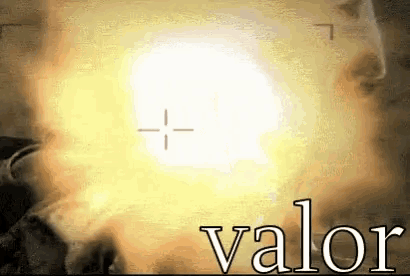 a yellow background with the word valor in white letters