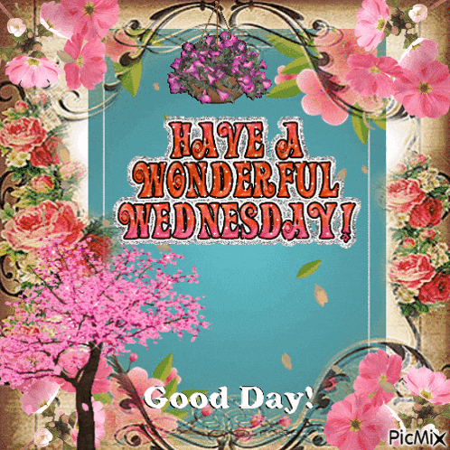 a card that says have a wonderful wednesday