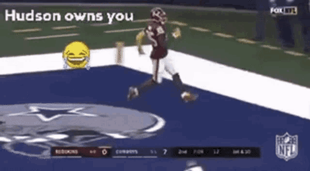 a hudson owns you football game is being played on fox