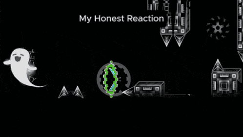 a screenshot of a game that says my honest reaction on it