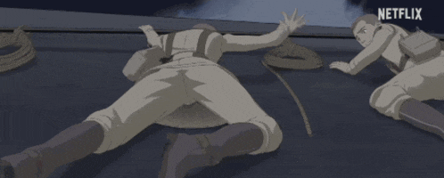 a netflix logo is displayed in the corner of a cartoon