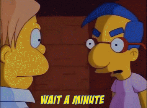 The Simpsons GIF - The Simpsons Wait A Minute GIFs