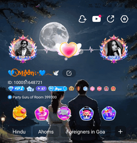 a screenshot of a video game shows a man and a woman looking at each other