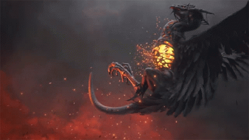Fire Breathing Dragon Gwent GIF - Fire Breathing Dragon Gwent Gwent The Witcher Card Game GIFs