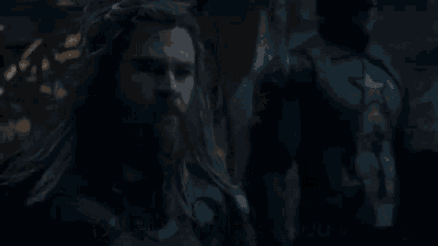 a picture of thanos with a sword and the words ping queue