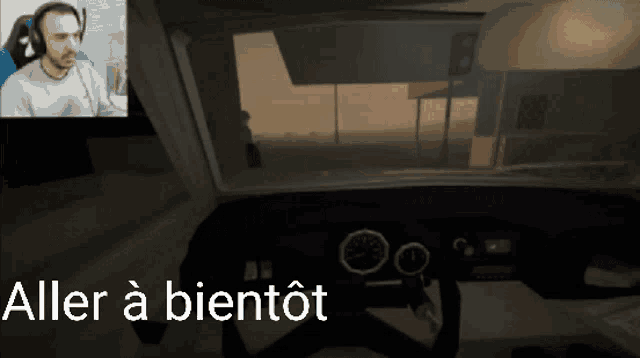 a screenshot of a video game with the words " aller a bientot "