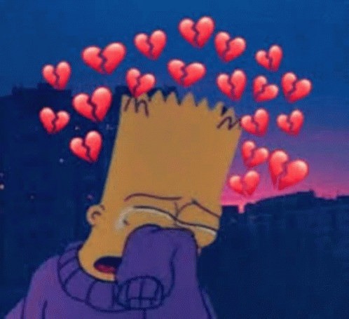 Depressed Broken Heart GIF - Depressed Broken Heart Simpsons GIFs