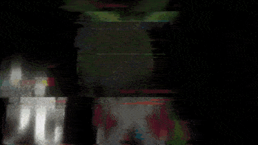 a black background with a few lines of green and red
