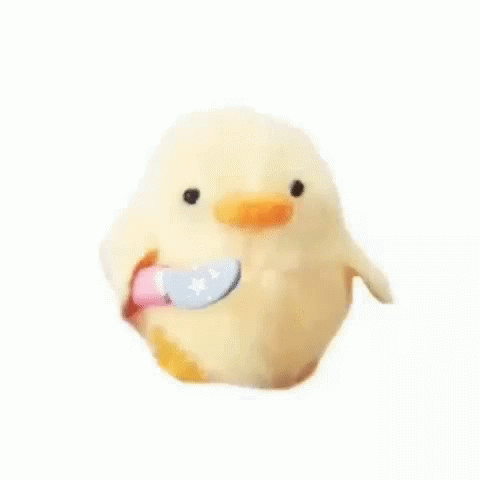Duck With Knife Yellow Duck GIF - Duck With Knife Yellow Duck Cute GIFs
