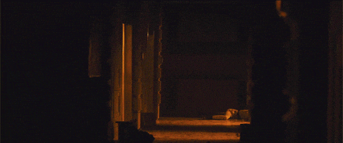 a dark room with the words hi chat written on it