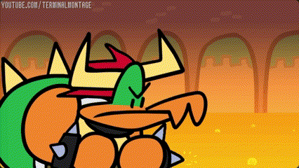 a cartoon of a cartoon character with the words youtube.com/terminalmontage at the top
