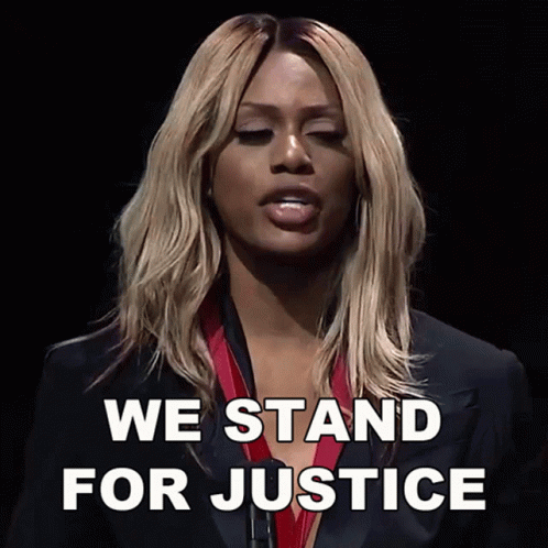 We Stand For Justice Laverne Cox GIF - We Stand For Justice Laverne Cox We Stand For Integrity GIFs