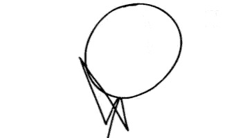 a stick figure with the word fuck written on it