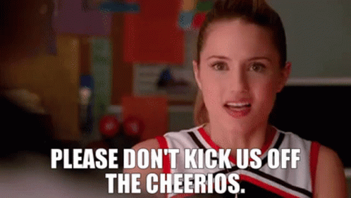 Glee Quinn Fabray GIF - Glee Quinn Fabray Please Dont Kick Us Off The Cheerios GIFs