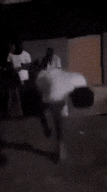 a blurred image of a person laying on the ground