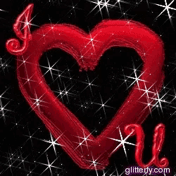 a picture of a red heart with the letter u on it