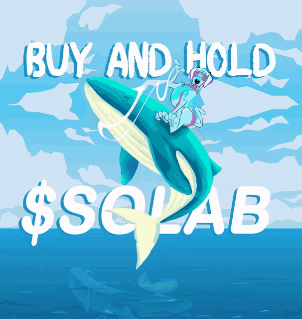 a poster that says buy and hold $ squab