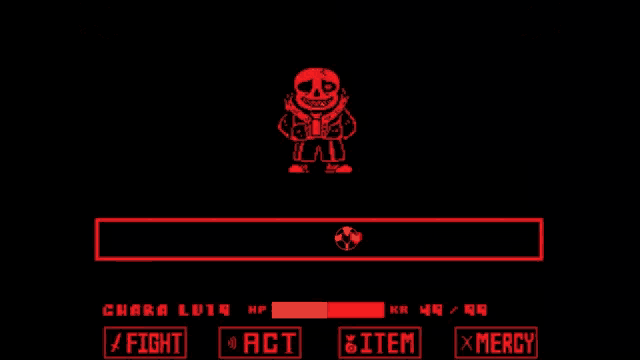 a screenshot of a video game with a red cross and a skeleton in the middle .