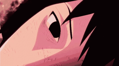 a close up of a person 's eye with a pink background and a black eye .