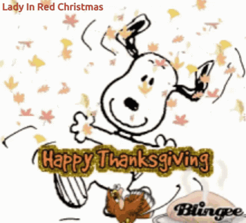 Snoopy Thanksgiving Happy Thanksgiving GIF