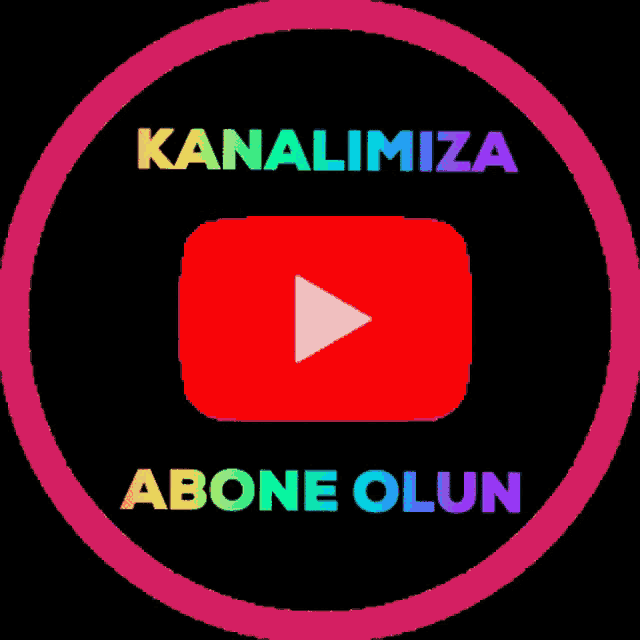 a pink circle with the words kanalimiza above a youtube logo