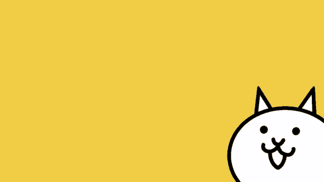 a yellow background with a cat and a button with chinese characters