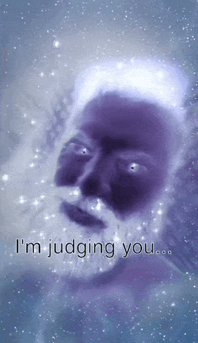 a picture of a man with a beard and the words " i 'm judging you " on the bottom