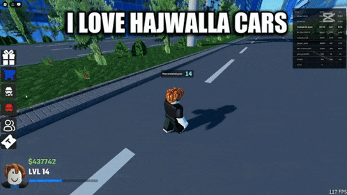a computer screen says i love hajwalla cars on it