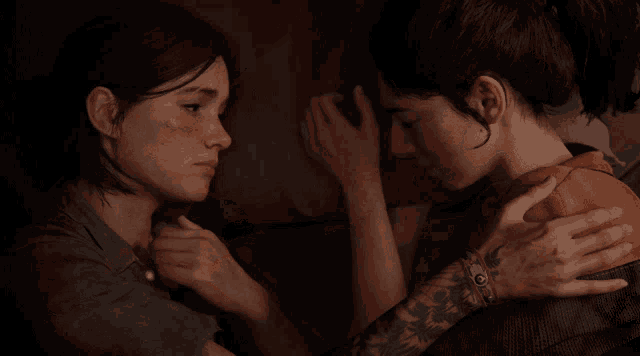 The Last Of Us2 Ellie And Dina GIF - The Last Of Us2 Ellie And Dina Look GIFs