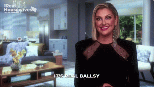 Gina Rhoc Ballsy Ballsy GIF - Gina Rhoc Ballsy Ballsy Real Housewives GIFs