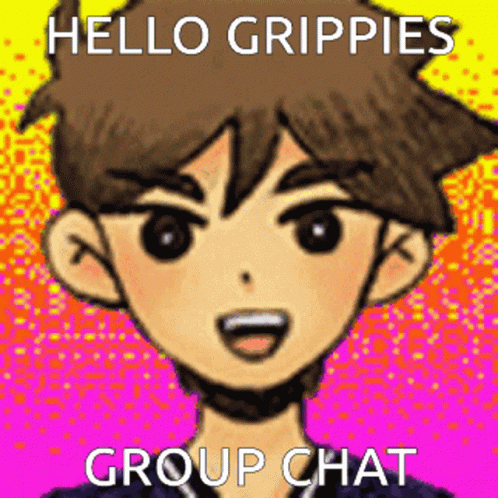 Hello Grippies Group Chat Hello Grippies Gc GIF - Hello Grippies Group Chat Hello Grippies Gc Hero Omori GIFs