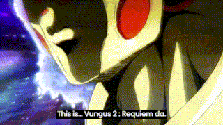 a close up of a person 's face with the words " this is ... vungus 2 : requiem da "