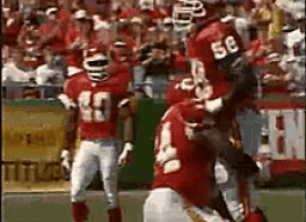 a football player wearing the number 58 on his jersey
