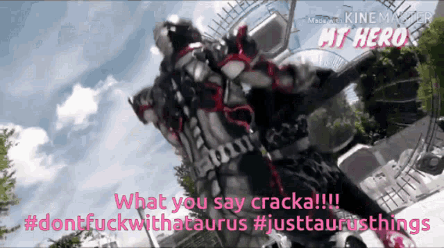 a video that says what you say cracka #dontfuckthataurus #justtaurusthings