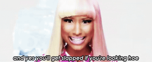 Nicki Minaj Slapped GIF - Nicki Minaj Slapped Hoe GIFs