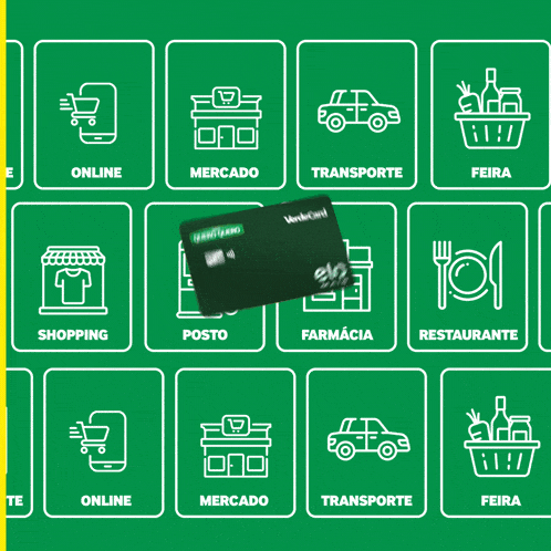 a green card that says verdecard on the front