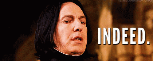 Indeed Alanrickman GIF - Indeed Alanrickman Snape GIFs