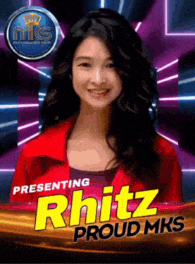 a poster for r hitz proud mks shows a smiling woman
