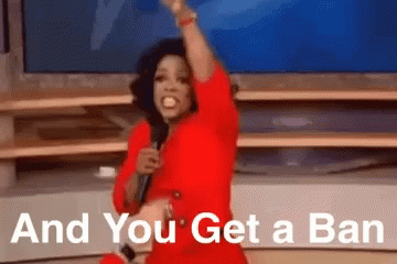 Oprah And You Get A Ban GIF - Oprah And You Get A Ban Ban GIFs