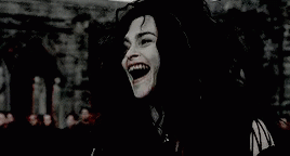Hahhahhahaa GIF - Harry Potter Bellatrix Lestrange Laugh GIFs