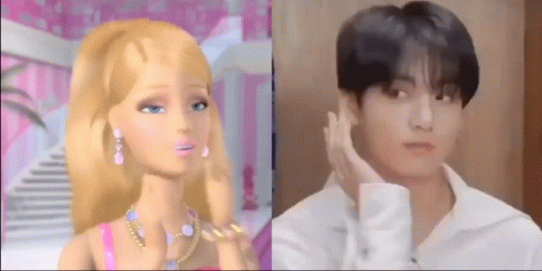 Dolliekyu Jungkook Barbie GIF - Dolliekyu Jungkook Barbie Jungkook Doll GIFs