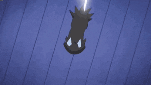 a cartoon character is holding a light sword in his hands .